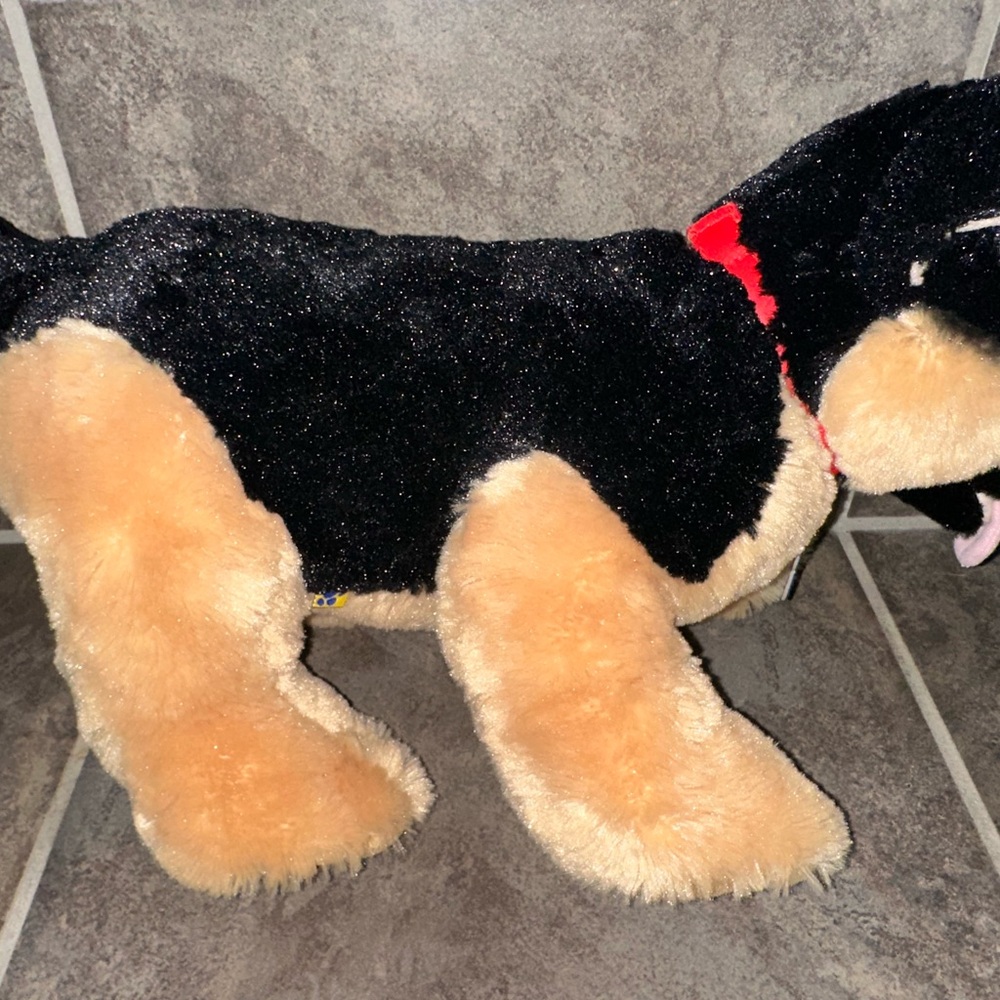 Build-A-Bear Black and Tan Plush Dog Toy
